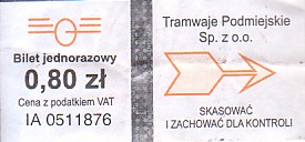 Communication of the city: Konstantynów Łódzki (Polska) - ticket abverse. <IMG SRC=img_upload/_0wymiana3.png>