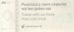 Communication of the city: Katowice (Polska) - ticket reverse
