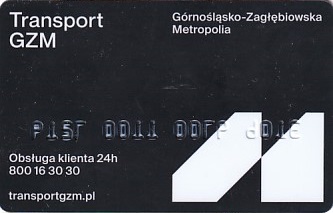 Communication of the city: Katowice (Polska) - ticket reverse
