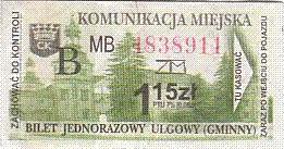 Communication of the city: Kielce (Polska) - ticket abverse. <IMG SRC=img_upload/_pasekIRISAFE.png alt="pasek IRISAFE"><IMG SRC=img_upload/_0wymiana1.png>