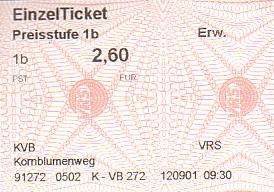 Communication of the city: Köln (Niemcy) - ticket abverse. <IMG SRC=img_upload/_0wymiana2.png><IMG SRC=img_upload/_0wymiana3.png>