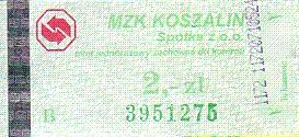 Communication of the city: Koszalin (Polska) - ticket abverse. <IMG SRC=img_upload/_0wymiana1.png><IMG SRC=img_upload/_0wymiana2.png>