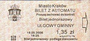 Communication of the city: Kraków (Polska) - ticket abverse. <IMG SRC=img_upload/_0blad.png alt="błąd"> co się stało z G w prawych narożnikach?