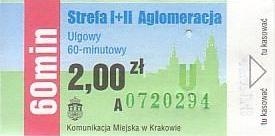 Communication of the city: Kraków (Polska) - ticket abverse. <IMG SRC=img_upload/_0wymiana2.png><IMG SRC=img_upload/_0wymiana3.png>