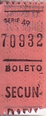 Communication of the city: La Plata (Argentyna) - ticket abverse. 