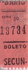 Communication of the city: La Plata (Argentyna) - ticket abverse