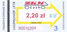 Communication of the city: Łask (Polska) - ticket abverse