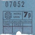 Communication of the city: Leeds (Wielka Brytania) - ticket abverse