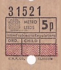 Communication of the city: Leeds (Wielka Brytania) - ticket abverse. <IMG SRC=img_upload/_0wymiana2.png>