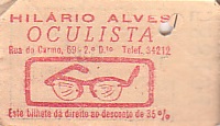 Communication of the city: Lisboa (Portugalia) - ticket reverse