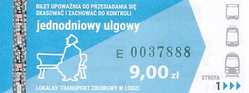 Communication of the city: Łódź (Polska) - ticket abverse. <IMG SRC=img_upload/_0wymiana2.png>