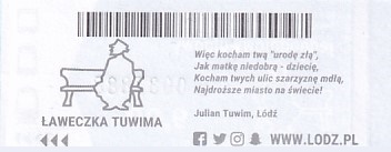 Communication of the city: Łódź (Polska) - ticket reverse