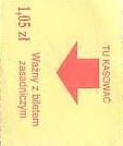 Communication of the city: Łomża (Polska) - ticket abverse. <IMG SRC=img_upload/_0karnet.png alt="karnet">