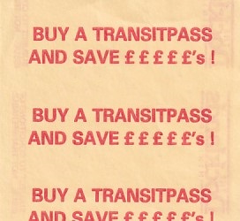 Communication of the city: London (Wielka Brytania) - ticket reverse