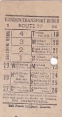 Communication of the city: London (Wielka Brytania) - ticket reverse