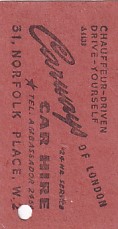 Communication of the city: London (Wielka Brytania) - ticket reverse