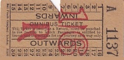 Communication of the city: London (Wielka Brytania) - ticket abverse. 1937 rok