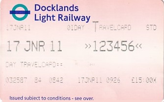 Communication of the city: London (Wielka Brytania) - ticket abverse. 