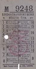 Communication of the city: London (Wielka Brytania) - ticket abverse. 