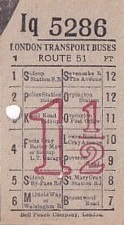 Communication of the city: London (Wielka Brytania) - ticket abverse. 