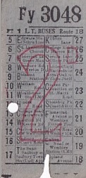 Communication of the city: London (Wielka Brytania) - ticket abverse. 
