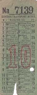 Communication of the city: London (Wielka Brytania) - ticket abverse. 