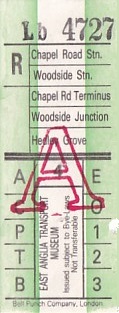 Communication of the city: London (Wielka Brytania) - ticket abverse. 