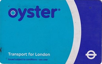 Communication of the city: London (Wielka Brytania) - ticket abverse. <IMG SRC=img_upload/_chip.png alt="plastikowa karta elektroniczna, karta miejska">