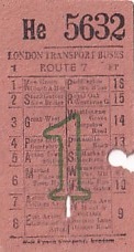 Communication of the city: London (Wielka Brytania) - ticket abverse. 