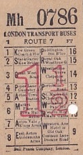 Communication of the city: London (Wielka Brytania) - ticket abverse. 
