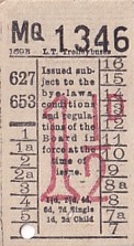 Communication of the city: London (Wielka Brytania) - ticket abverse. 