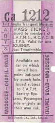 Communication of the city: London (Wielka Brytania) - ticket abverse. 