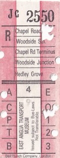 Communication of the city: London (Wielka Brytania) - ticket abverse. 