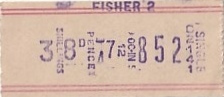 Communication of the city: Long Melford (Wielka Brytania) - ticket abverse