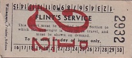 Communication of the city: Long Eaton (Wielka Brytania) - ticket abverse.