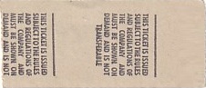 Communication of the city: Long Melford (Wielka Brytania) - ticket reverse