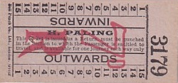 Communication of the city: Louth (Wielka Brytania) - ticket abverse. 1925-1939
