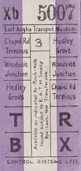 Communication of the city: Lowestoft (Wielka Brytania) - ticket abverse