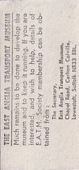 Communication of the city: Lowestoft (Wielka Brytania) - ticket reverse