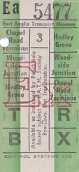 Communication of the city: Lowestoft (Wielka Brytania) - ticket abverse