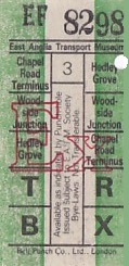 Communication of the city: Lowestoft (Wielka Brytania) - ticket abverse.