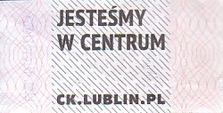 Communication of the city: Lublin (Polska) - ticket reverse