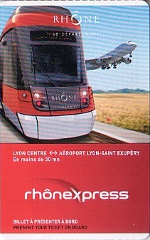 Communication of the city: Lyon (Francja) - ticket abverse. 
