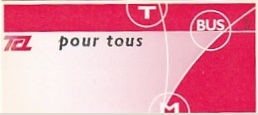 Communication of the city: Lyon (Francja) - ticket abverse