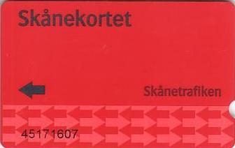 Communication of the city: Malmö (Szwecja) - ticket abverse. plastikowa karta magnetyczna

brak znaczka PET