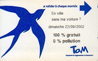 Communication of the city: Marseille (Francja) - ticket abverse