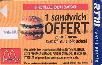 Communication of the city: Marseille (Francja) - ticket abverse. 