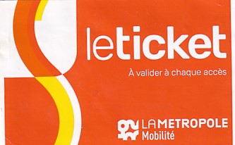 Communication of the city: Marseille (Francja) - ticket abverse. <IMG SRC=img_upload/_chip2.png alt="tekturowa karta elektroniczna">