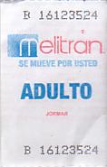Communication of the city: Melipilla (Chile) - ticket abverse