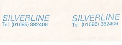 Communication of the city: Merthyr Tydfil (Wielka Brytania) - ticket abverse.
